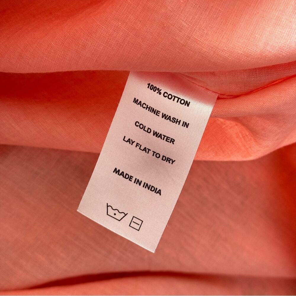 Marea Colette Coral Multi Floral Short Puff Sleeves Cottagecore Midi Dress Large - Picture 11 of 12